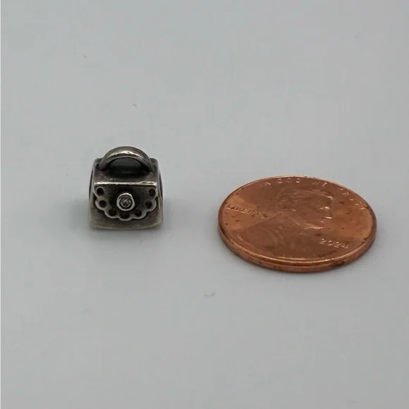 Authentic Pandora 925 Sterling Silver Purse / Handbag Charm - Picture 8 of 9